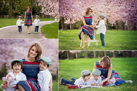 39086032-beautiful-portrait-of-mother-and-her-two-children-in-a-cherry-blossom-tree-garden-waking-down-the-al